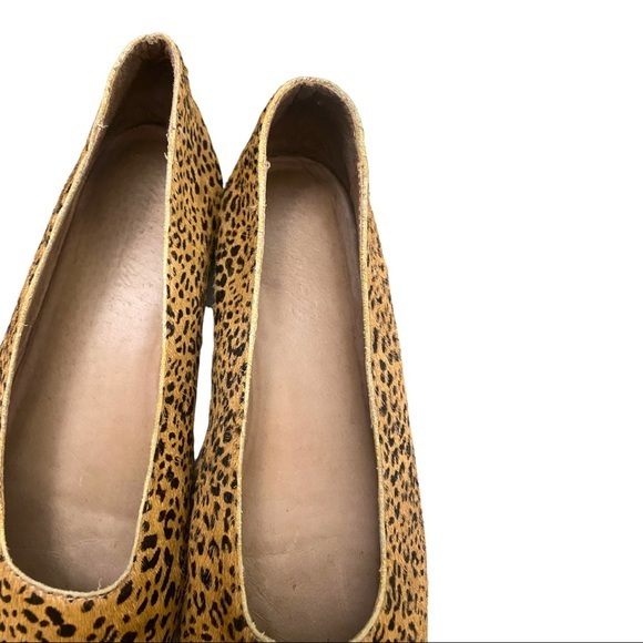 Madewell The Cory Flats Leopard Calf Hair size 7.5 Like New - Picture 7 of 12